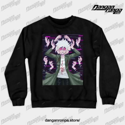 Nagito Komaeda Glitch 2 Crewneck Sweatshirt Black / S