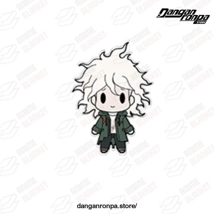 New Arrival Danganronpa V3 Brooches Pins Acrylic Glass Round Nagito Komaeda