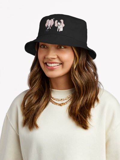 Junko Enoshima And Mukuro Ikusaba Bucket Hat Official Cow Anime Merch