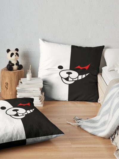 Danganronpa Monokuma Throw Pillow Official Cow Anime Merch