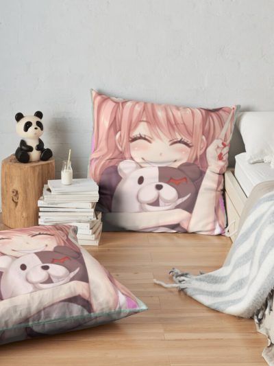 Enoshima Throw Pillow Official Cow Anime Merch