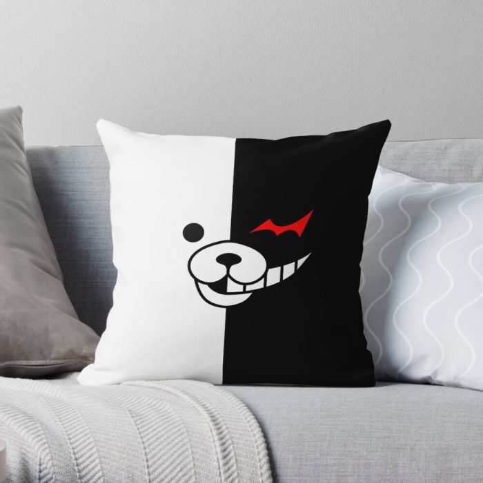 Danganronpa Monokuma Throw Pillow Official Cow Anime Merch