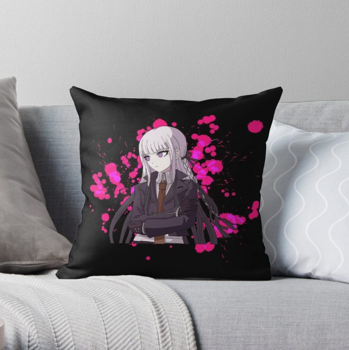 Danganronpa Kyoko Kirigiri Blood Anime Throw Pillow Official Cow Anime Merch