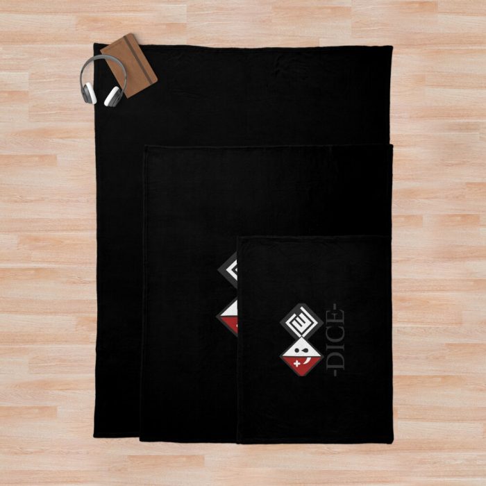 Dice Throw Blanket Official Cow Anime Merch