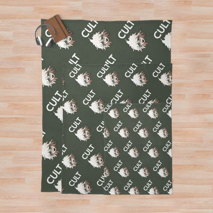 Cult With Nagito Throw Blanket Official Cow Anime Merch