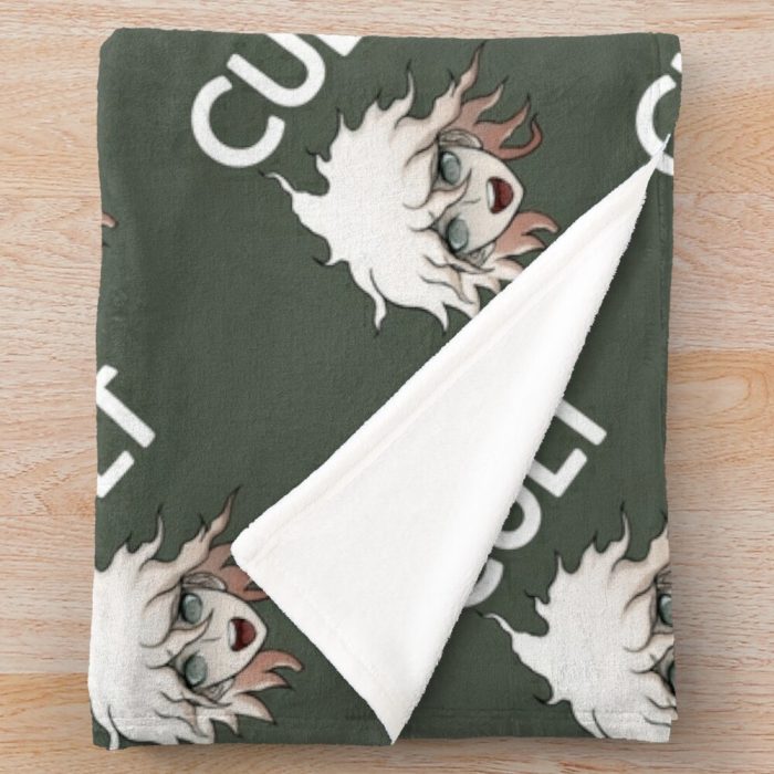 Cult With Nagito Throw Blanket Official Cow Anime Merch