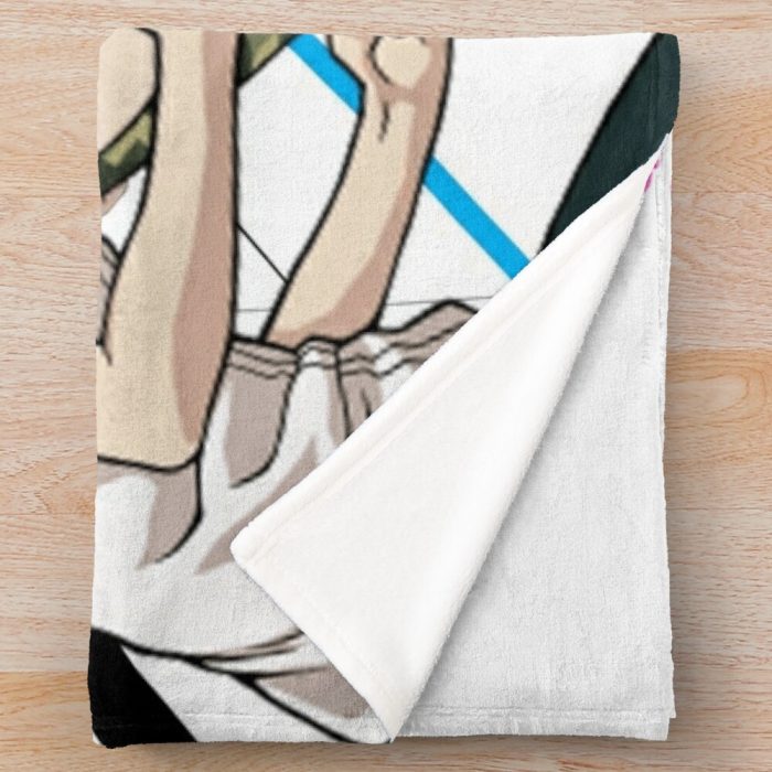 Hajime Hinata Edit Throw Blanket Official Cow Anime Merch