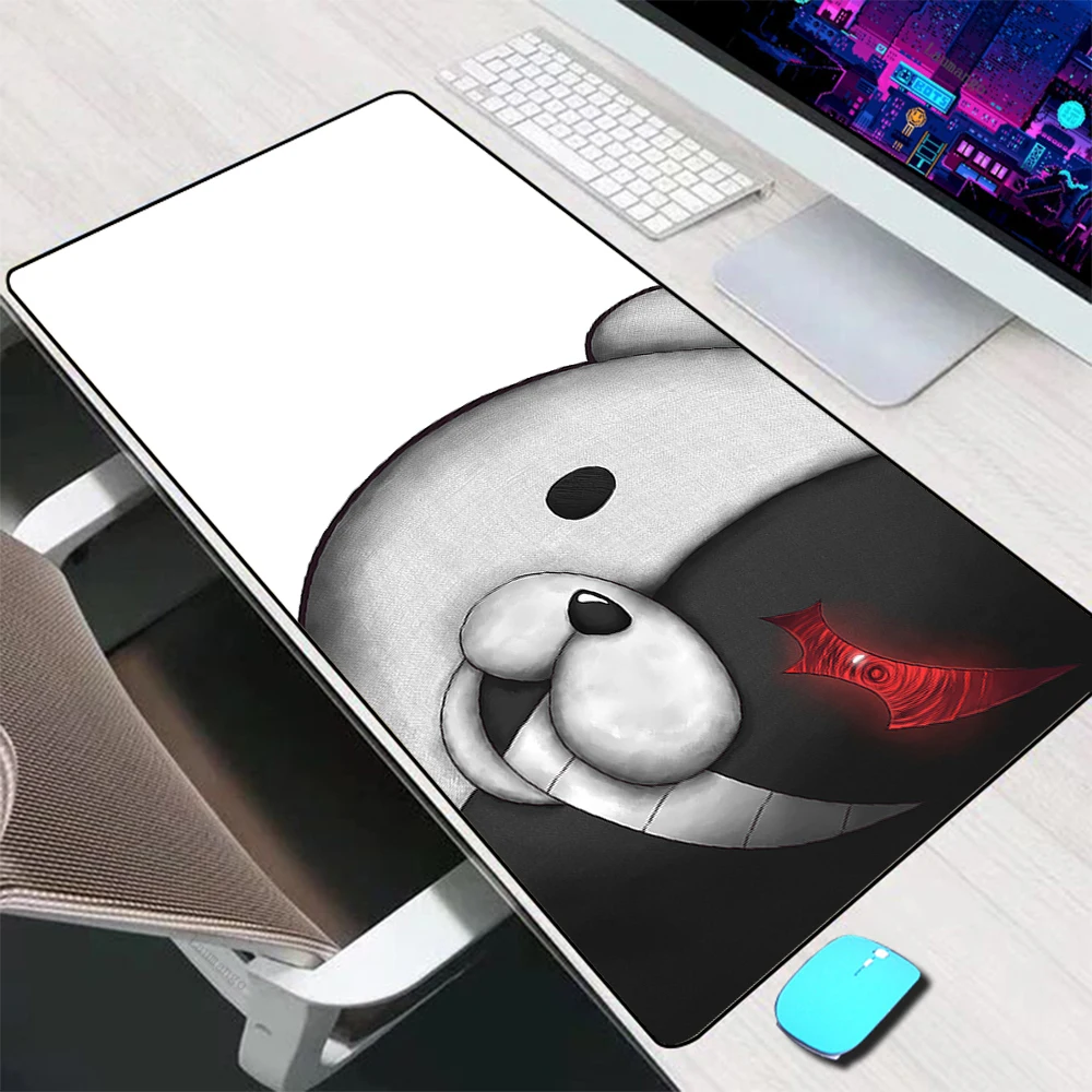 Danganronpa Monokuma Mouse Pad Large Gaming Accessories Mouse Mat Keyboard Mat Desk Pad Computer Mousepad Gamer - Danganronpa Store