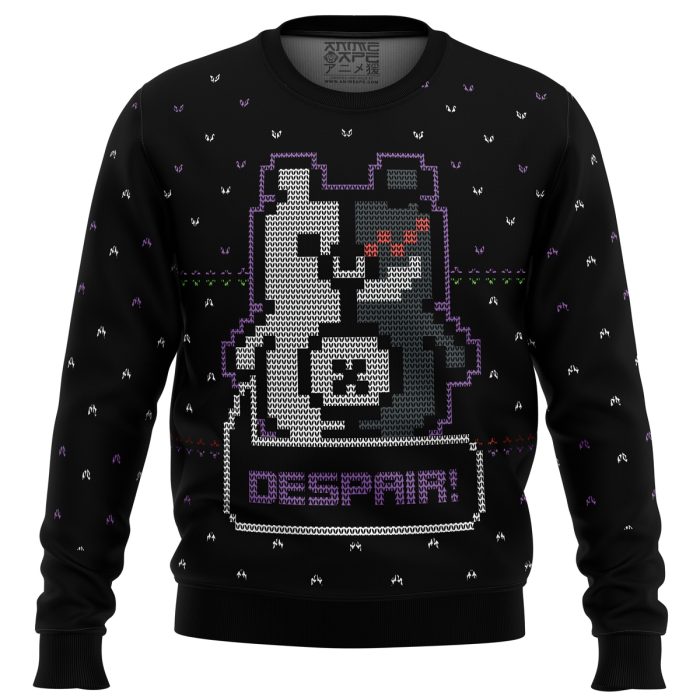 Danganropa Monokuma Despair men sweatshirt FRONT mockup - Danganronpa Store